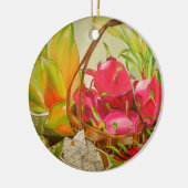 Tropische Frucht Wasserfarbe noch Lebenskunst Male Keramikornament (Links)