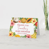 Tropische Früchte Ananas Hawaiian Baby Shower