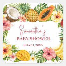 Tropische Früchte Ananas Hawaiian Baby Shower
