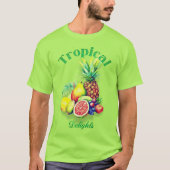 Tropische Früchte-Collage T-Shirt (Vorderseite)