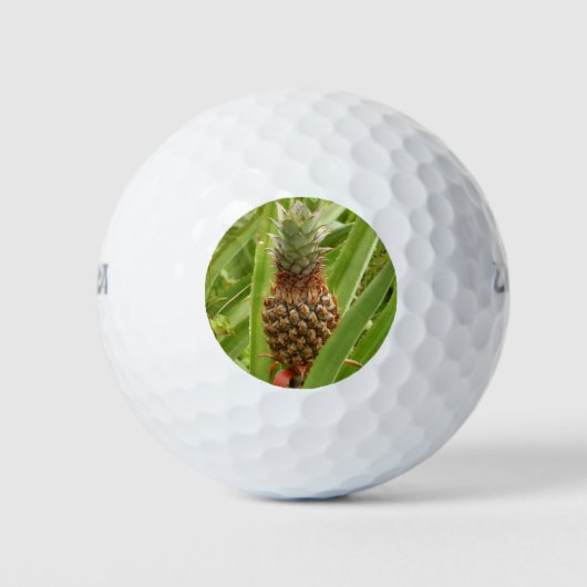 Tropische Früchte der Ananas in der Natur Golfball (Vorderseite)