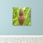 Tropische Früchte der Ananas in der Natur Leinwanddruck (Insitu (Holzboden))