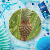 Tropische Früchte der Ananas in der Natur Pappteller (Party)