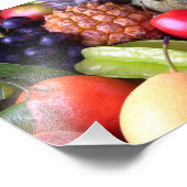 Tropische Früchte Fotodruck (Ecke)