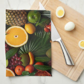 Tropische Früchte Geschirrtuch (Viertel Falte)