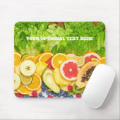 Tropische Früchte im benutzerdefinierten Text Mousepad (Mit Mouse)