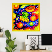 Tropische Früchte im Himmel. Jetzt kaufen Poster (Heimbüro)