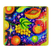 Tropische Früchte im Himmel. Jetzt kaufen Schneidebrett (Vorderseite)