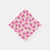 tropische Früchte im Wassermelon Serviette (Ecke)