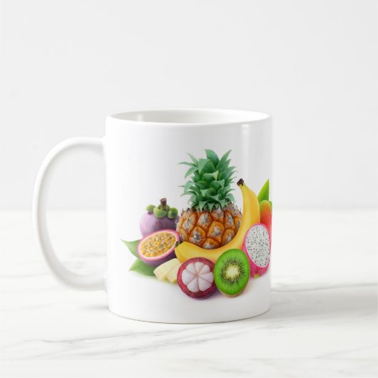 Tropische Früchte Kaffeetasse (Links)
