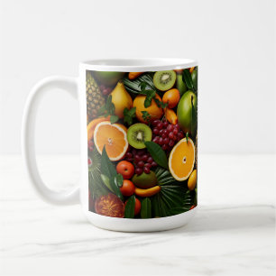 Tropische Früchte Kaffeetasse