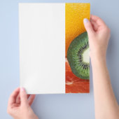 Tropische Früchte: Kiwi und Grapefruits Flyer (Hand)