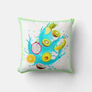 Tropische Früchte Kunst. Jetzt kaufen Kissen
