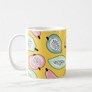 Tropische Früchte: Lebhaftes Druckmuster Kaffeetasse