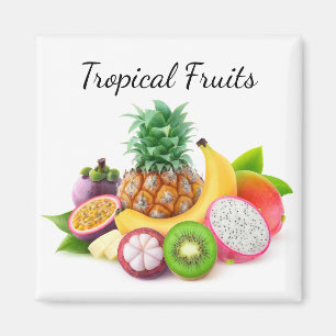 Tropische Früchte Magnet