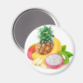 Tropische Früchte Magnet (Vorderseite/Rückseite)