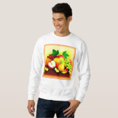 Tropische Früchte Malerei. Jetzt kaufen Sweatshirt (Vorne ganz)