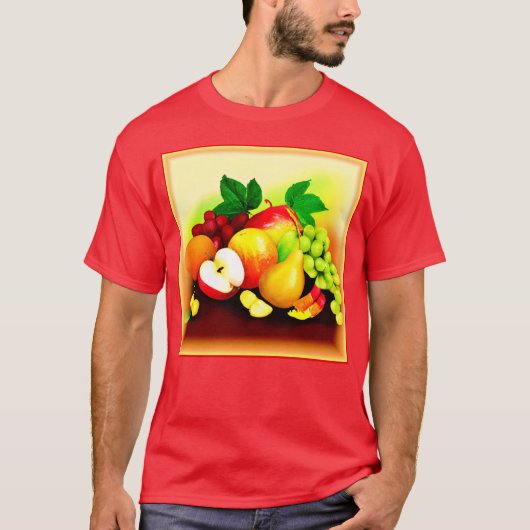 Tropische Früchte Malerei. Jetzt kaufen T-Shirt (Vorderseite)