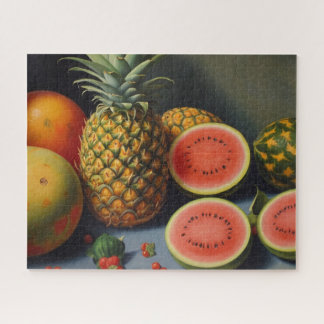 Tropische Früchte Malerei Puzzle