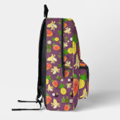 Tropische Früchte mit Happy Gesichtsmuster Bedruckter Rucksack (Links)