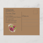 Tropische Früchte mit Mundwasser Ankündigungspostkarte (Rückseite)