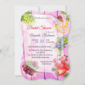 Tropische Früchte mit Mundwasser Einladung (Vorderseite)