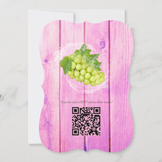 Tropische Früchte mit Mundwasser Einladung (Rückseite)