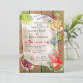 Tropische Früchte mit Mundwasser Einladung (Stehend Vorderseite)