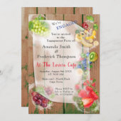 Tropische Früchte mit Mundwasser Einladung (Vorne/Hinten)