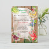 Tropische Früchte mit Mundwasser Einladung (Stehend Vorderseite)