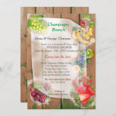 Tropische Früchte mit Mundwasser Einladung (Vorne/Hinten)