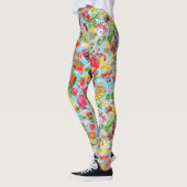 Tropische Früchte mit Mundwasser Leggings (Links)