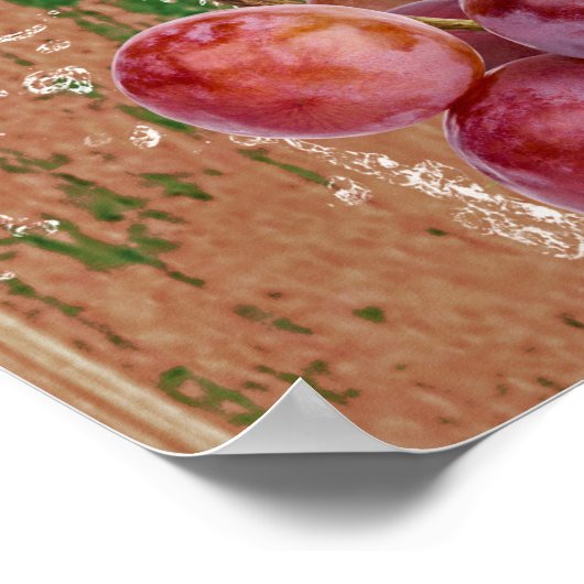 Tropische Früchte mit Mundwasser Poster (Ecke)