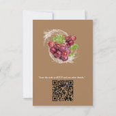 Tropische Früchte mit Mundwasser RSVP Karte (Rückseite)