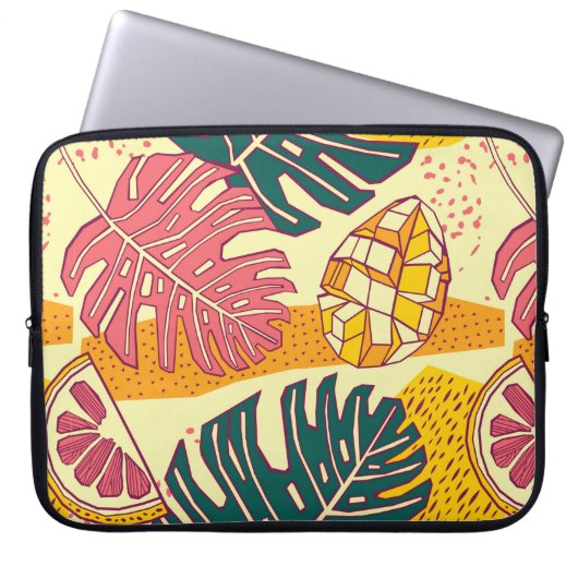 Tropische Früchte, Muster Laptopschutzhülle (Vorderseite)