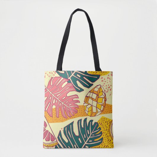 Tropische Früchte, Muster Tasche (Vorderseite)