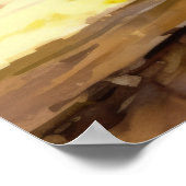 Tropische Früchte Paradies Wasserfarbe Poster (Ecke)