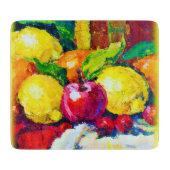 Tropische Früchte Pianting. Jetzt kaufen Schneidebrett (Vorderseite)