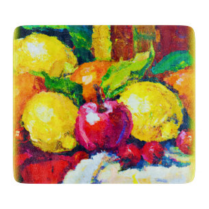 Tropische Früchte Pianting. Jetzt kaufen Schneidebrett