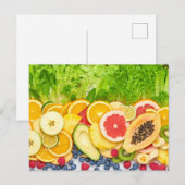 Tropische Früchte Postkarte (Vorne/Hinten)