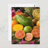 Tropische Früchte Postkarte (Vorne/Hinten)