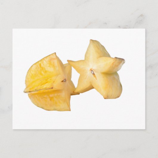 Tropische Früchte - Starfruit Postkarte (Vorderseite)