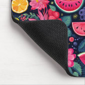 Tropische Früchte und Blume Mousepad (Ecke)