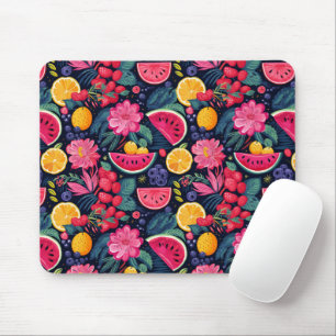 Tropische Früchte und Blume Mousepad