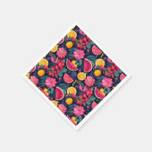 Tropische Früchte und Blume Serviette (Ecke)