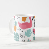 Tropische Früchte: Wiederholung des Musters. Kaffeetasse (Vorderseite Links)