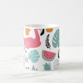 Tropische Früchte: Wiederholung des Musters. Kaffeetasse (Mittel)