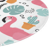 Tropische Früchte: Wiederholung des Musters. Schneidebrett (Ecke)