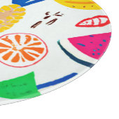 Tropische Früchtemuster Kunst. Jetzt kaufen Schneidebrett (Ecke)