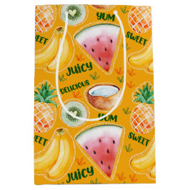 Tropische Fruchtgeschenktasche Mittlere Geschenktüte